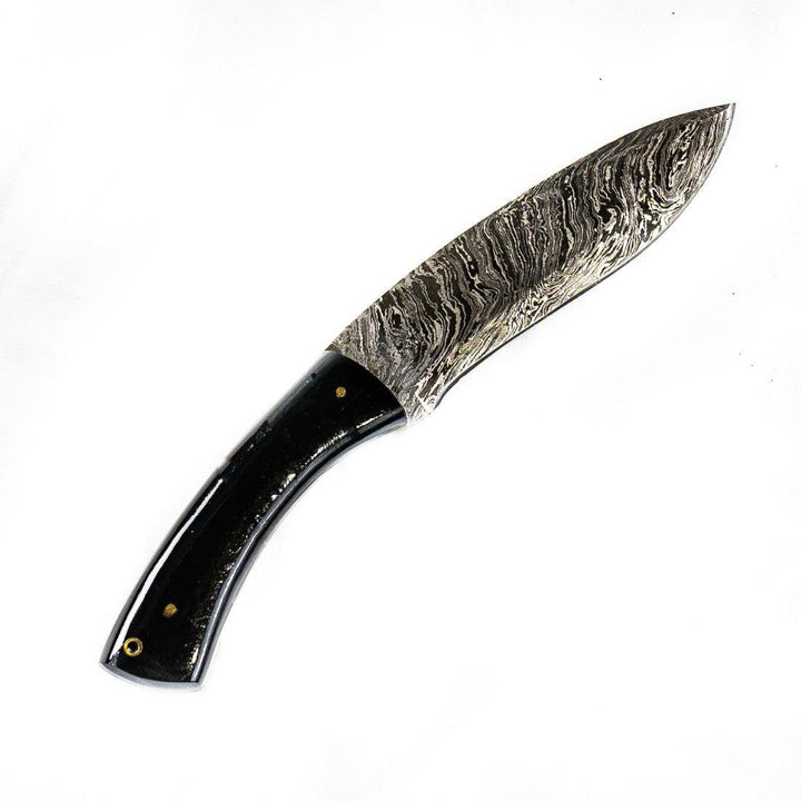 Skinning Knife/ Skinner Knife- High Carbon Damascus Steel - Micarta- 10" - Battling Blades