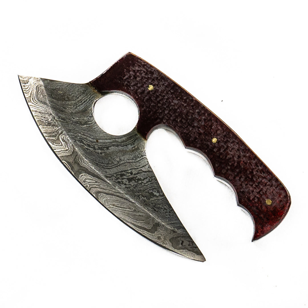 Ulu Knife- Utilitarian Skinning Knife/ Hunting Knife- 6"