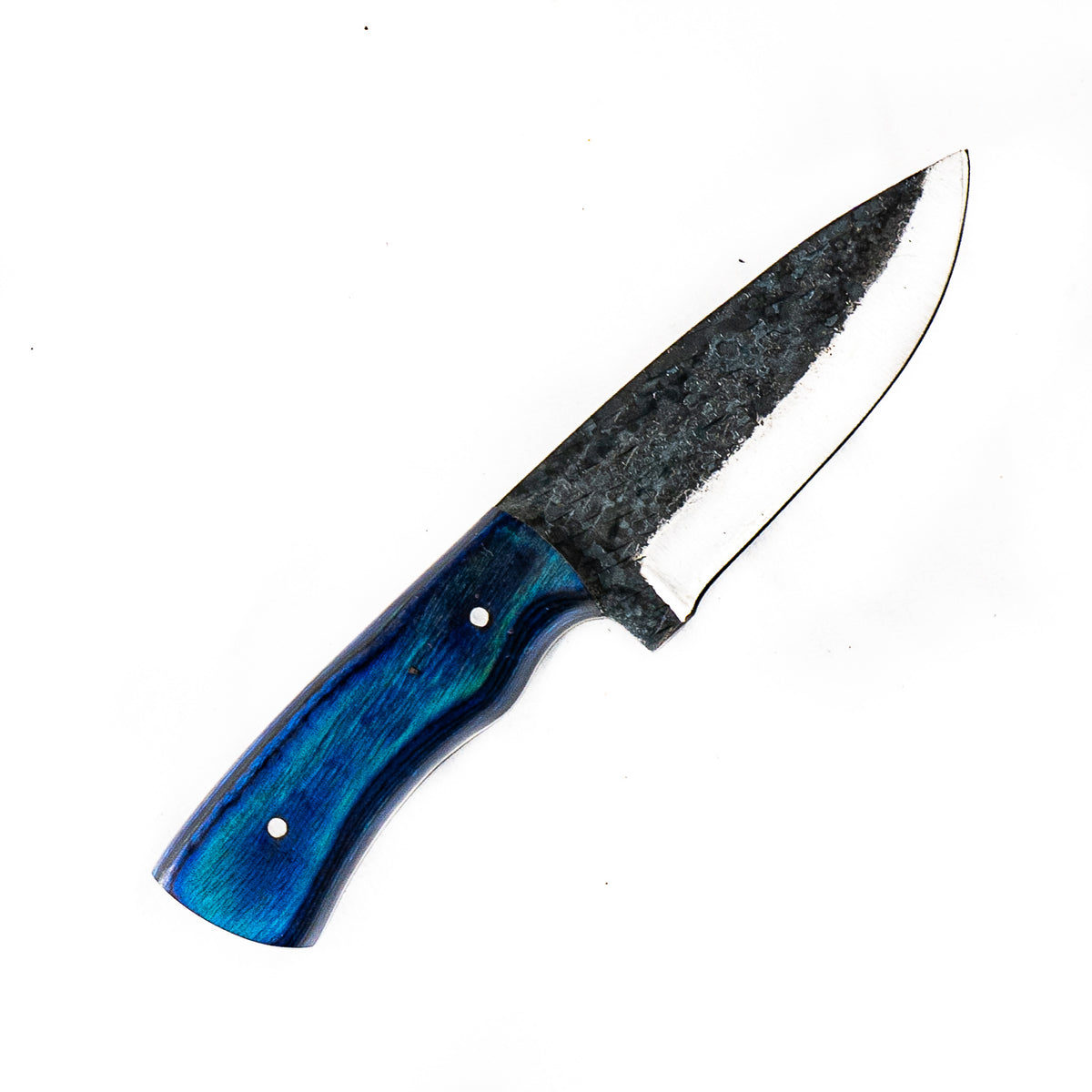 Blue Skinner Knife- Skinning Knife- High Carbon 1095 Steel Blade- 8" - Battling Blades