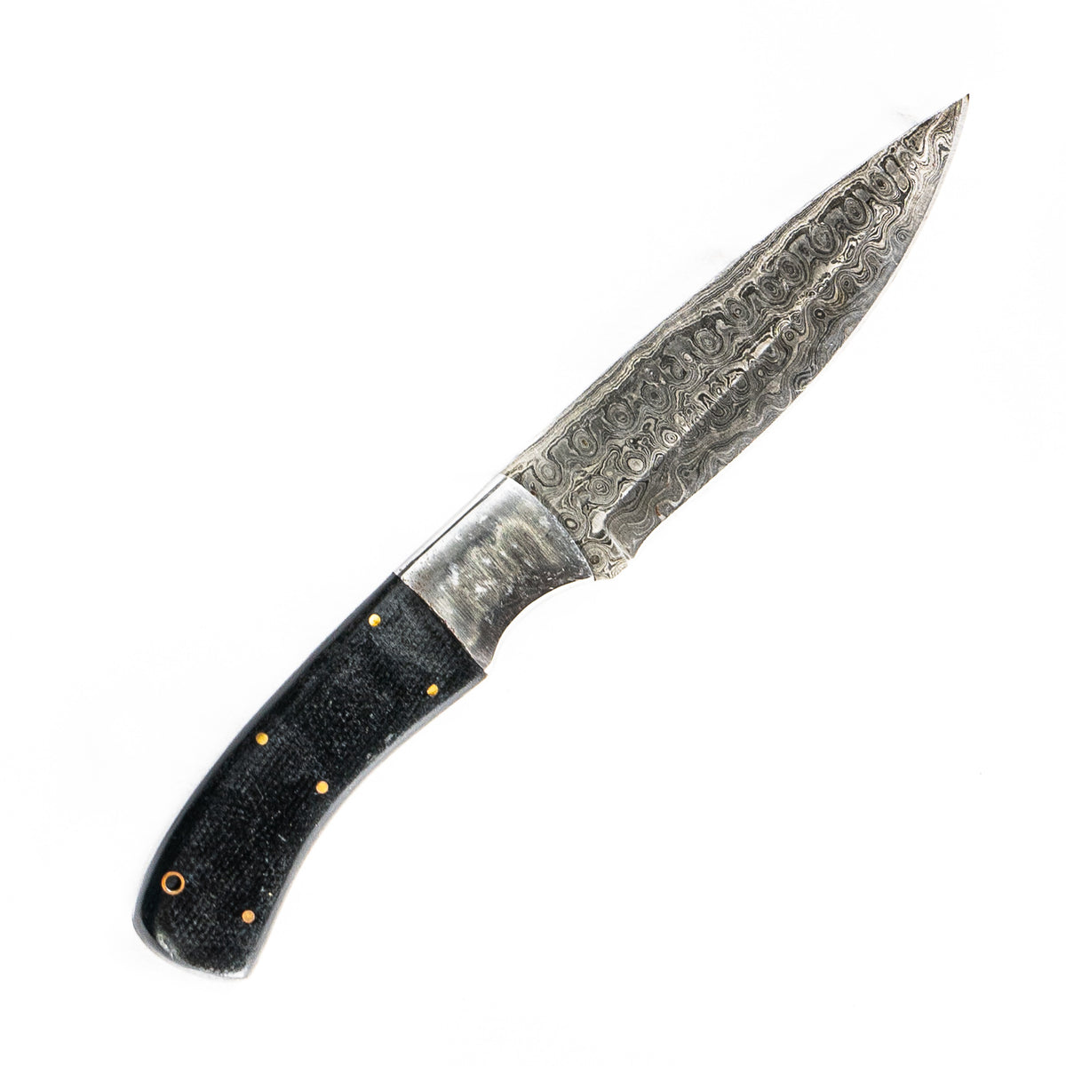 Bowie Knife- High Carbon Damascus Steel Blade- Hunting Knife- 10" - Battling Blades