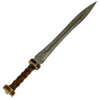 Gladius Sword- High Carbon Damascus Steel - 24"- Gladiator/ Hispaniensis Sword
