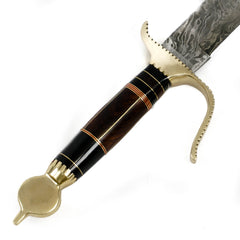Scimitar Sword/ Sabre Sword- High Carbon Damascus Steel Sword- 19"- Saber Sword - Battling Blades