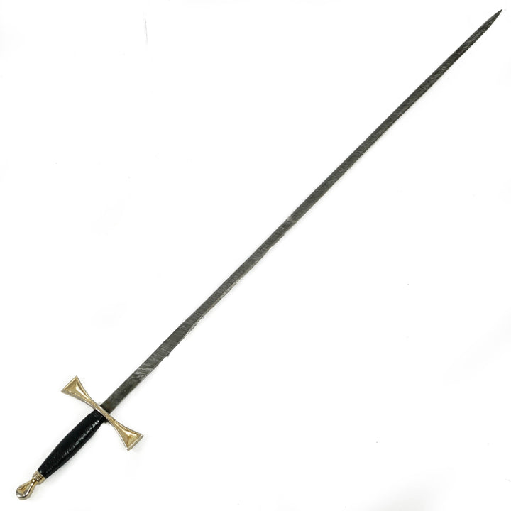Rapier Sword- Handmade High Carbon Damascus Steel Zorro/ Fencing Sword-30"