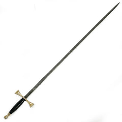 Rapier Sword- Handmade High Carbon Damascus Steel Fencing Sword-30" - Battling Blades