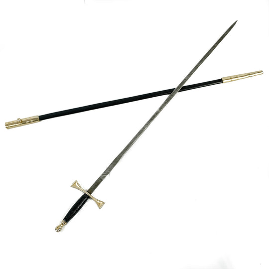 Rapier Sword- Handmade High Carbon Damascus Steel Zorro/ Fencing Sword-30"