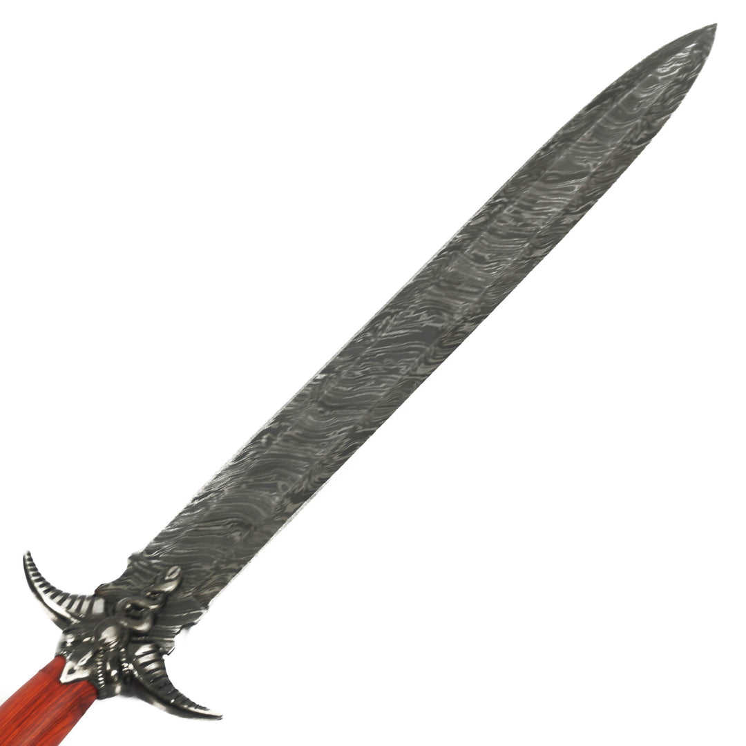 Bastard Sword / Longsword- High Carbon Damascus Steel Sword- 29"