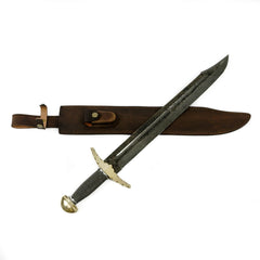 Arabian Scimitar Sword- Damascus Steel- 24" - Battling Blades