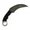 Karambit Knife- Damascus Steel- 11"
