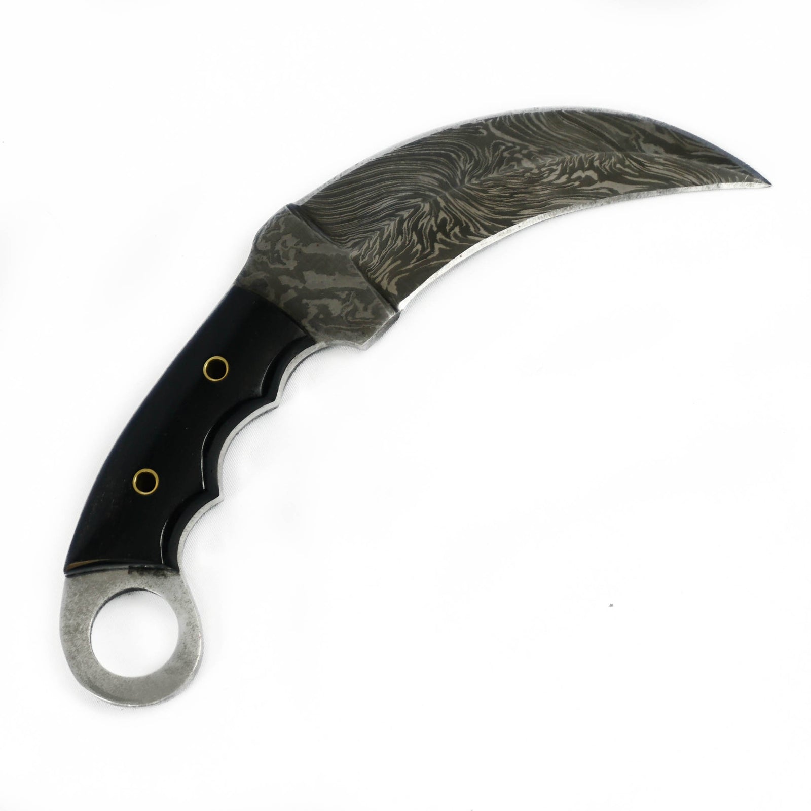 Karambit Knife- Damascus Steel- 11" - Battling Blades