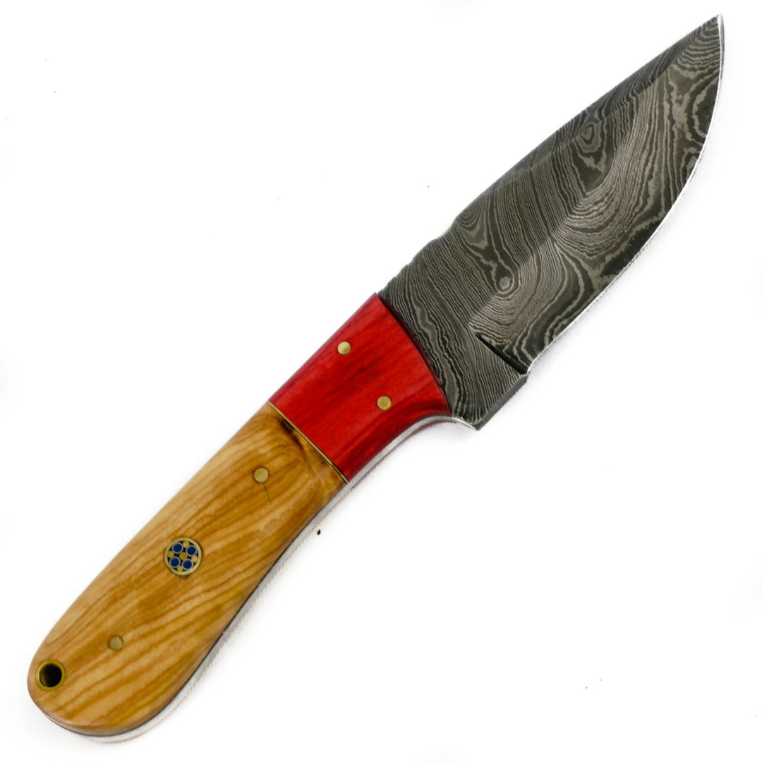 Skinning Knife/ Hunting Knife- High Carbon Damascus Steel Blade- Skinner Knife