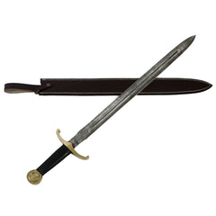 Longsword- High Carbon Damascus Steel Sword- 36" - Battling Blades