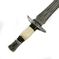 Viking Sword- High Carbon Damascus Steel Sword- 26"- Viking Age/ Carolingian Sword - Battling Blades