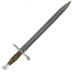 Bastard Sword- High Carbon Damascus Steel - 29" - Battling Blades