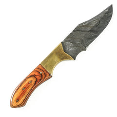 Skinning Knife/ Hunting Knife- High Carbon Damascus Steel Blade - Battling Blades