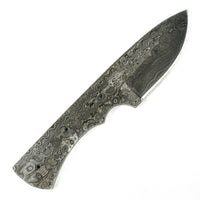 Skinning Knife Blank- Skinner - Hunting Knife- High Carbon Damascus Steel Blade