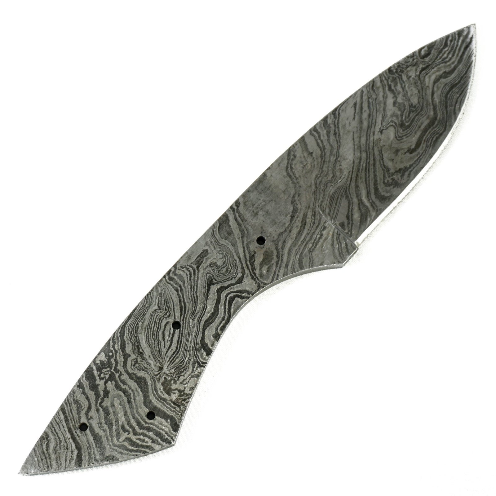 Skinning Knife Blank- Skinner- Hunting Knife- High Carbon Damascus Steel Blade - 7" - Battling Blades