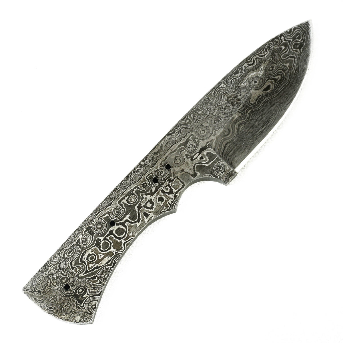 Skinning Knife Blank- Skinner- Hunting Knife- High Carbon Damascus Steel Blade - Battling Blades