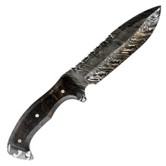 Bowie Knife- High Carbon Damascus Steel Blade- Hunting Knife - Battling Blades
