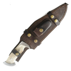 Hunting Knife- High Carbon Damascus Steel Blade- 14.5" - Battling Blades