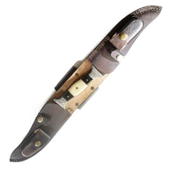 Haladie Knife- High Carbon Damascus Steel Blade- Double Blade Dagger / Sword - Battling Blades