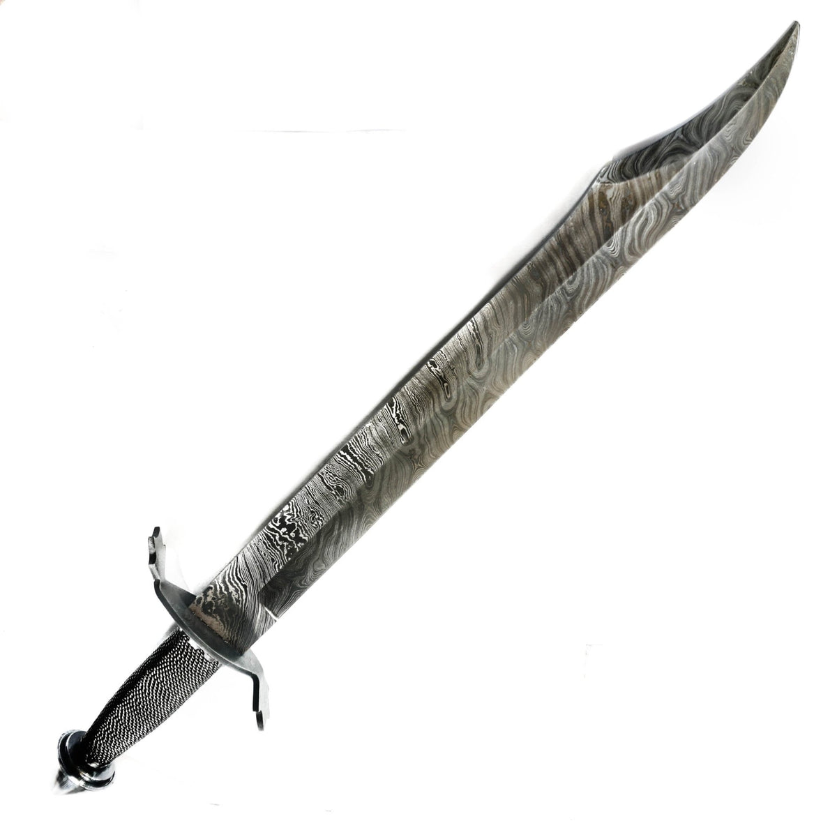 Arabian Scimitar Sword- Damascus Steel -25" Battle Ready - Battling Blades