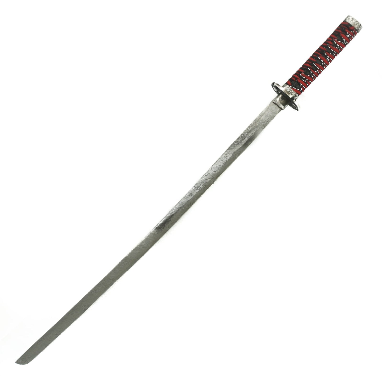 Katana Sword- Pattern Welded High Carbon Damascus Steel Sword- 40.5"- Samurai Sword - Battling Blades