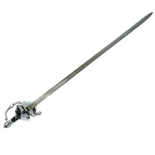 Rapier Sword- Leaf Guard - Handmade High Carbon Damascus Steel Zorro/ Fencing -36"