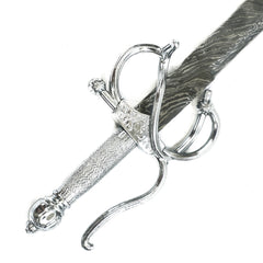 Rapier Sword- High Carbon Damascus Steel Fencing -36" - Battling Blades