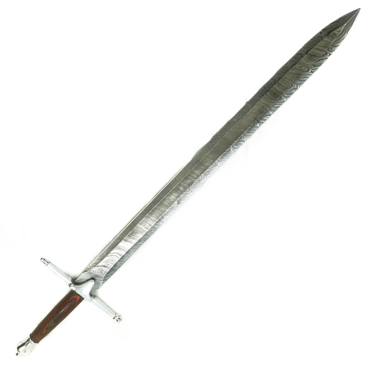 Viking Sword- Carolingian - High Carbon Damascus Steel - 38"- Viking Age - Battling Blades