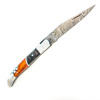 Folding Pocket Knife- 8"- High Carbon Damascus Steel