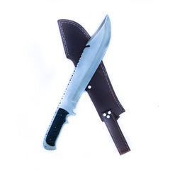 Large Hunting Knife- D2 Steel with Buffalo Bone Handle- 17" - Battling Blades