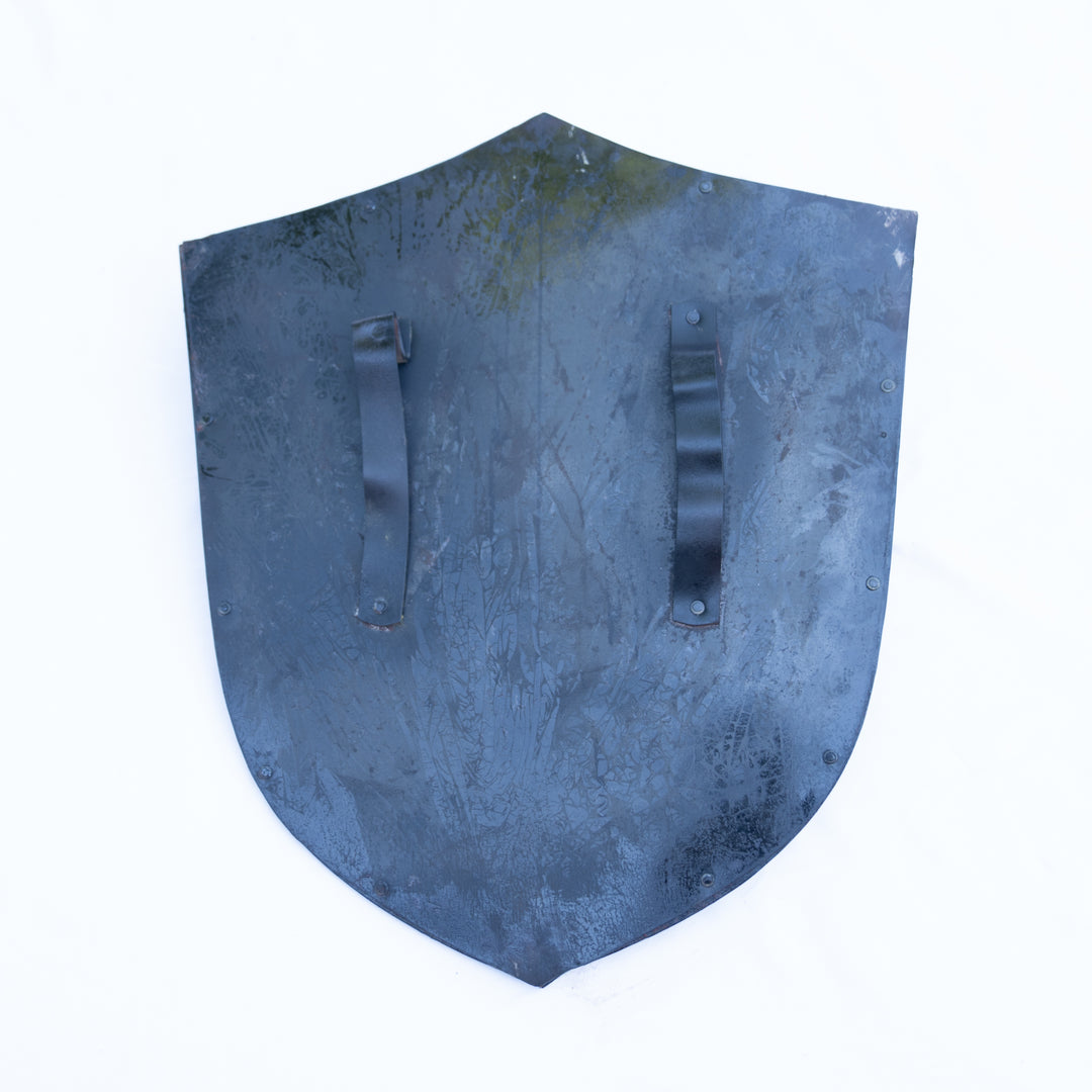 Knights Templar Shield- Kite Shaped Triangle Shield- Metal - 24"