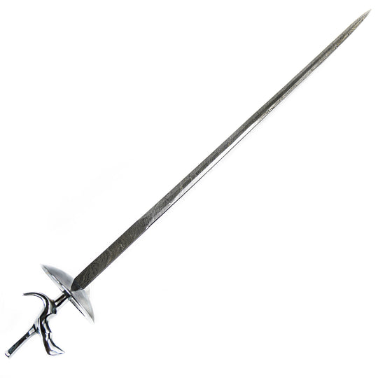 Fencing Foil Rapier Sword- Visconti Grip- High Carbon Damascus Steel -40"