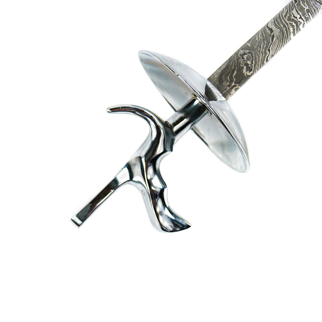 Fencing Foil Rapier Sword- Visconti Grip- High Carbon Damascus Steel -40"
