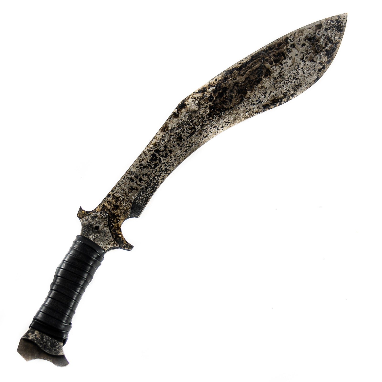 Gurkha Kukri Knife- High Carbon 1095 Steel Machete/ Knife/ Sword- Antique Style- 19" - Battling Blades