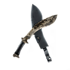 Gurkha Kukri Knife- High Carbon 1095 Steel Machete/ Knife/ Sword- Antique Style- 19" - Battling Blades
