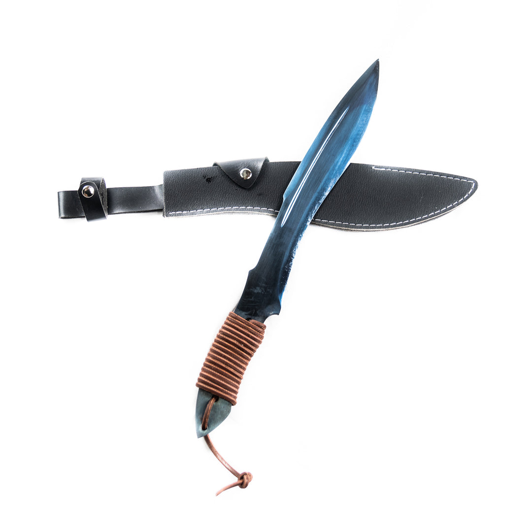 Bowie Knife- Handmade 1095 Steel Machete/ Knife/ Sword- 18"