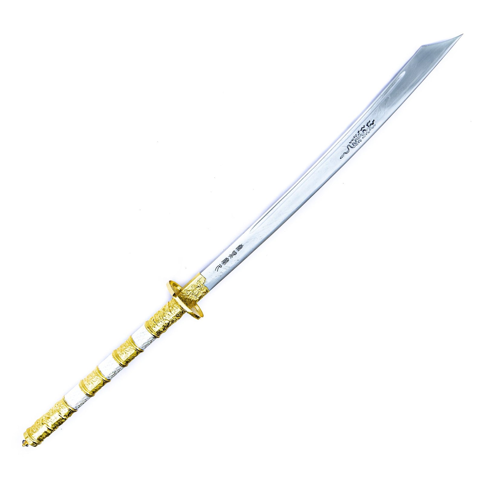 Dao Sword- 1095 Steel High Carbon - Gold Emperor Saber- Qing Dao- 42" - Battling Blades