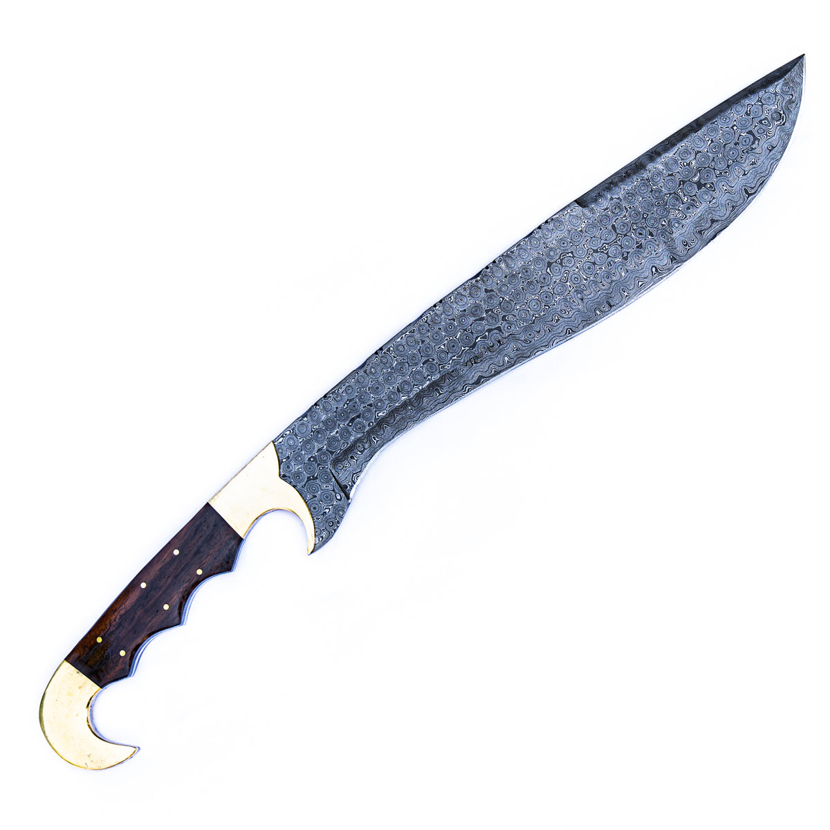 Kopis Sword- High Carbon Damascus Steel Knife/ Sword- 19" - Battling Blades