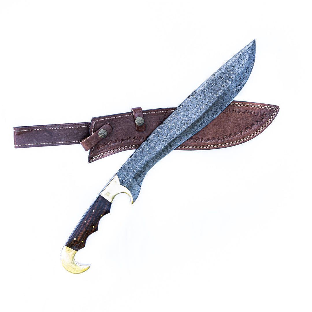 Kopis Sword- High Carbon Damascus Steel Knife/ Sword- 19"