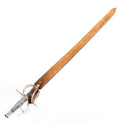 Rapier Sword- Handmade High Carbon Damascus Steel Fencing -46" - Battling Blades