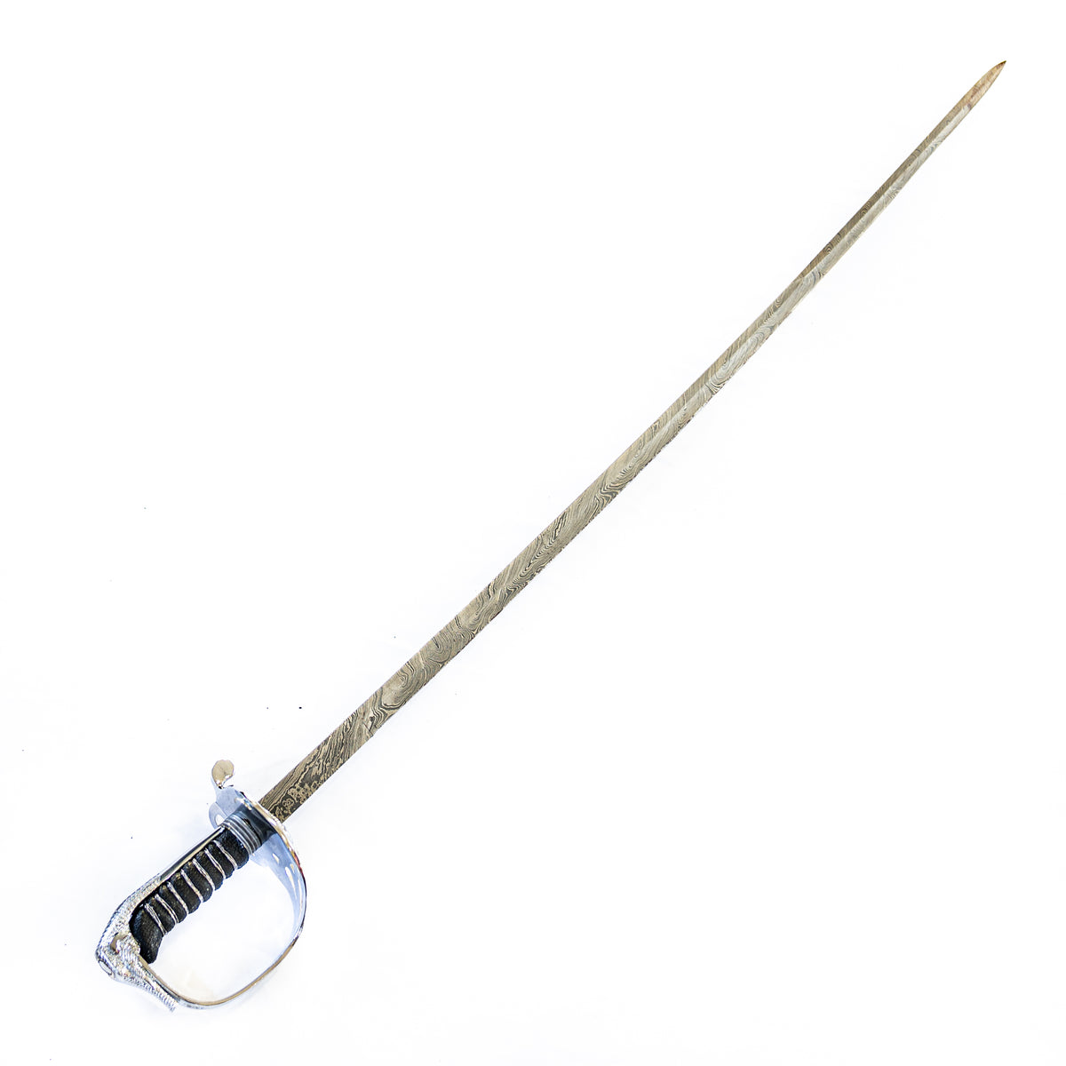 Elephant Rapier Sword- Handmade High Carbon Damascus Steel Fencing -39" - Battling Blades