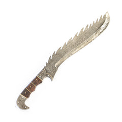Dragon Gurkha Kukri Knife-Handmade High Carbon Damascus Steel- 19" - Battling Blades