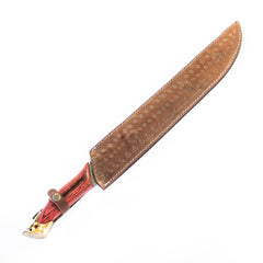 Falchion Sword- Damascus Steel Sword- 23"- Curved Sword - Battling Blades