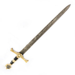 King David Sword- High Carbon Damascus Steel- 27" - Battling Blades