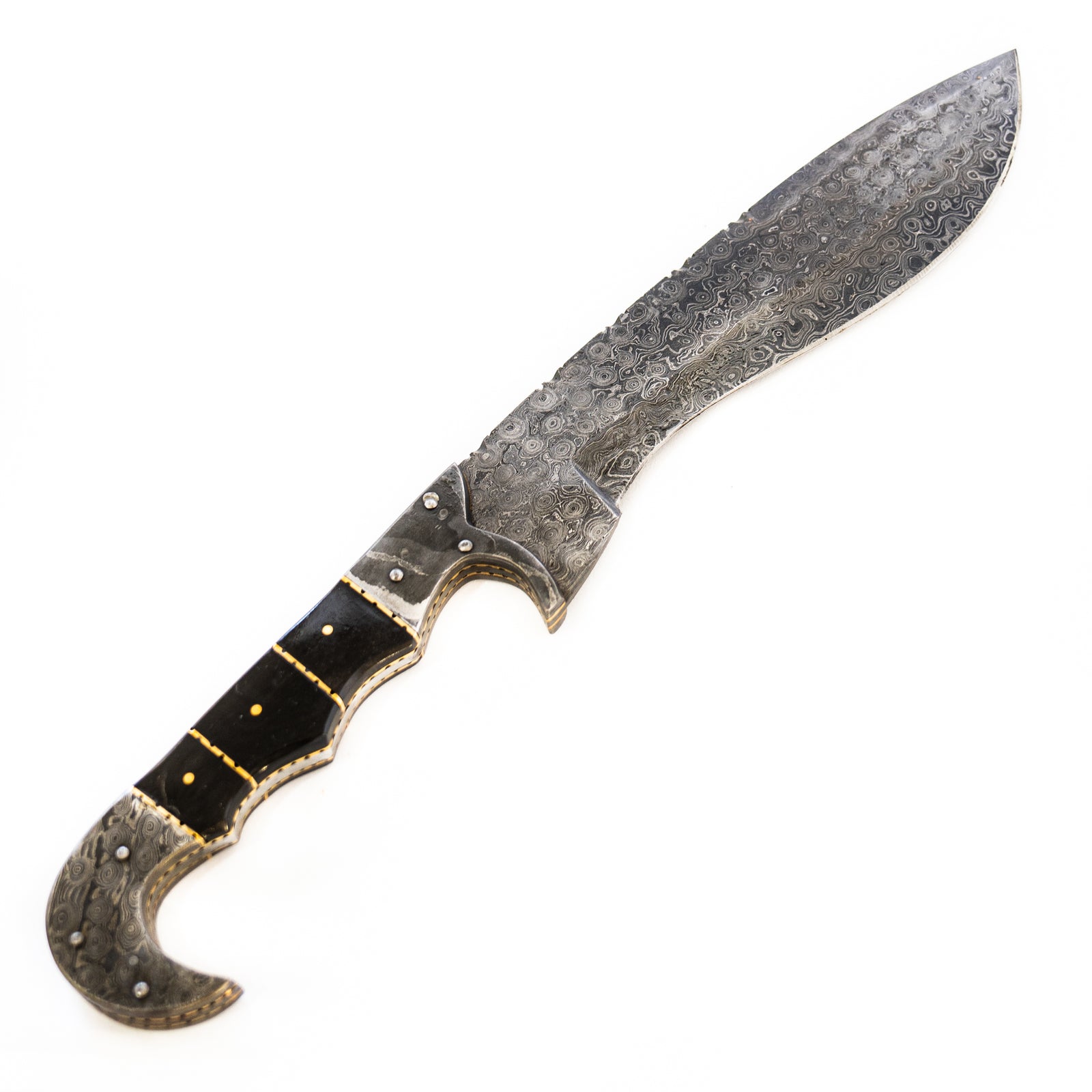 Kopis Sword- High Carbon Damascus Steel Knife/ Sword- 15" - Battling Blades
