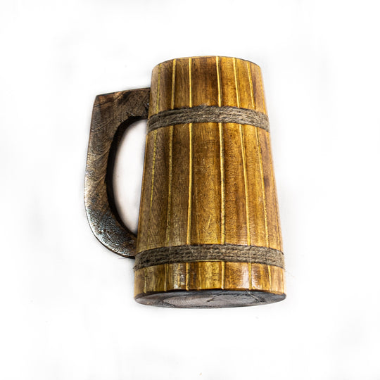 Viking Wooden Mug- Tankard- 12 Fl Oz