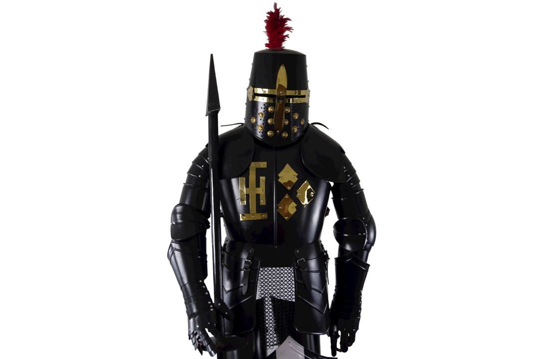 Jousting Knight Suit of Armor- Steel - Wearable Suit of Armor with Shield