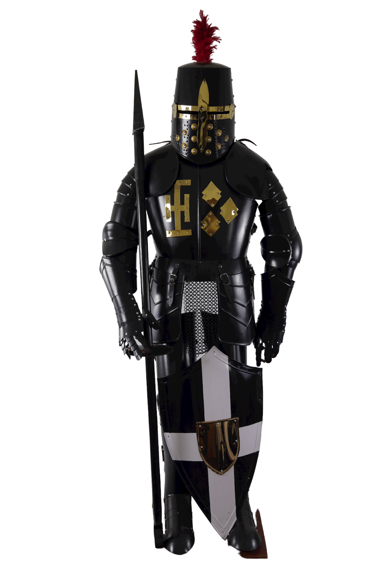 Jousting Knight Suit of Armor- Steel - Wearable Suit of Armor with Shield - Battling Blades