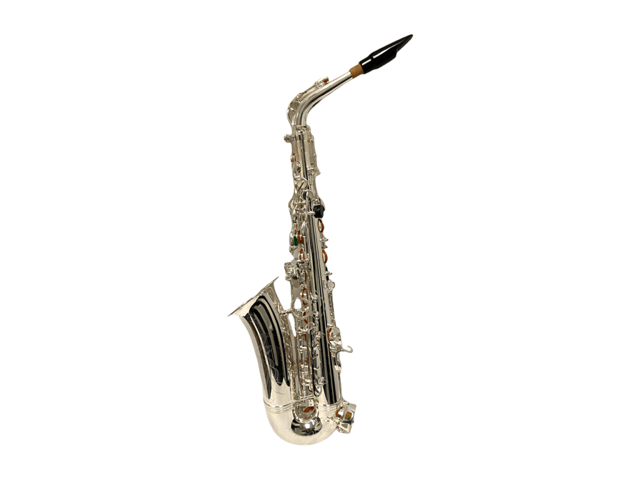 Professional Alto Saxophone- Eb- Silver Plated - Battling Blades